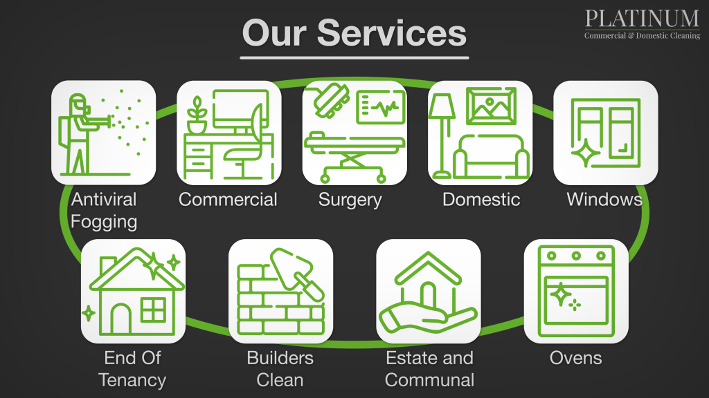 All of the services that we offer! Platinum Cleaning