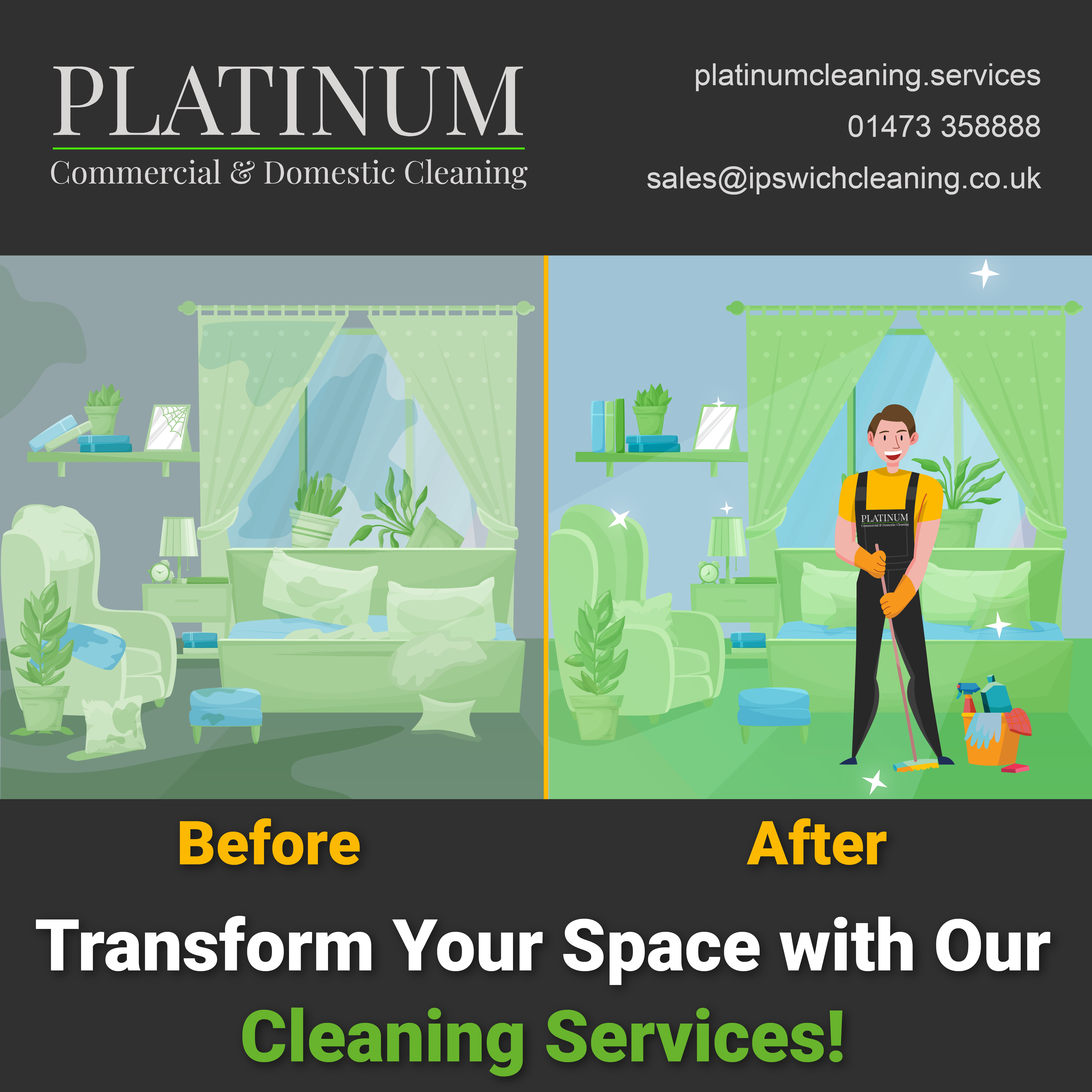Transform Your Space with Our Cleaning Services!