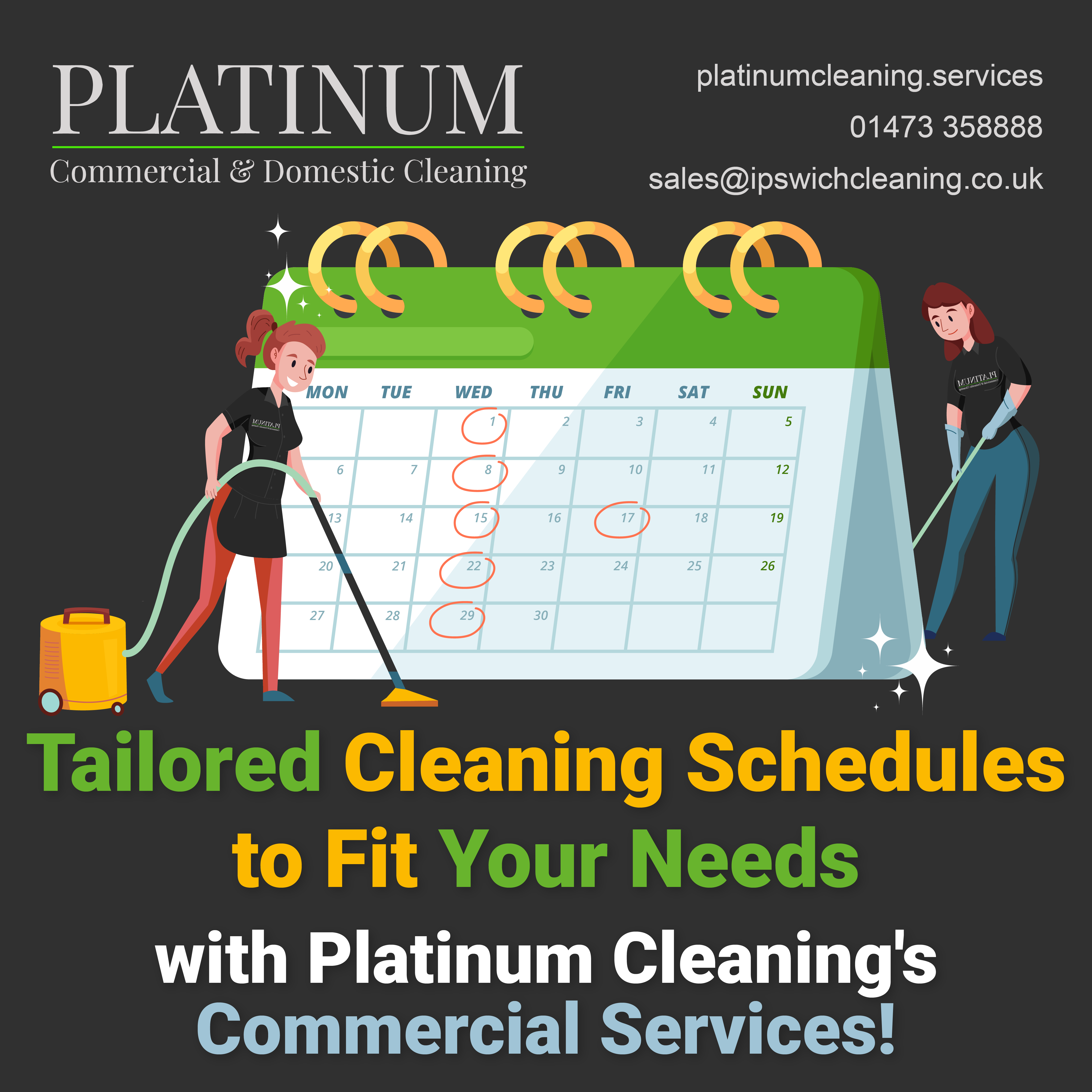 Tailored Cleaning Schedules to Fit Your Needs